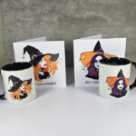 Witchy face mugs and cards