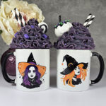 Witchy face mugs