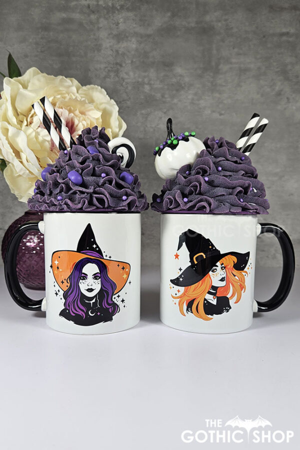 Witchy face mugs