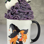 Merida Witch with Orange Hair & Stars Witchy Gothic Mug