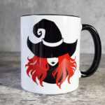 Witch with Red Hair & Black Hat Witchy Gothic Mug