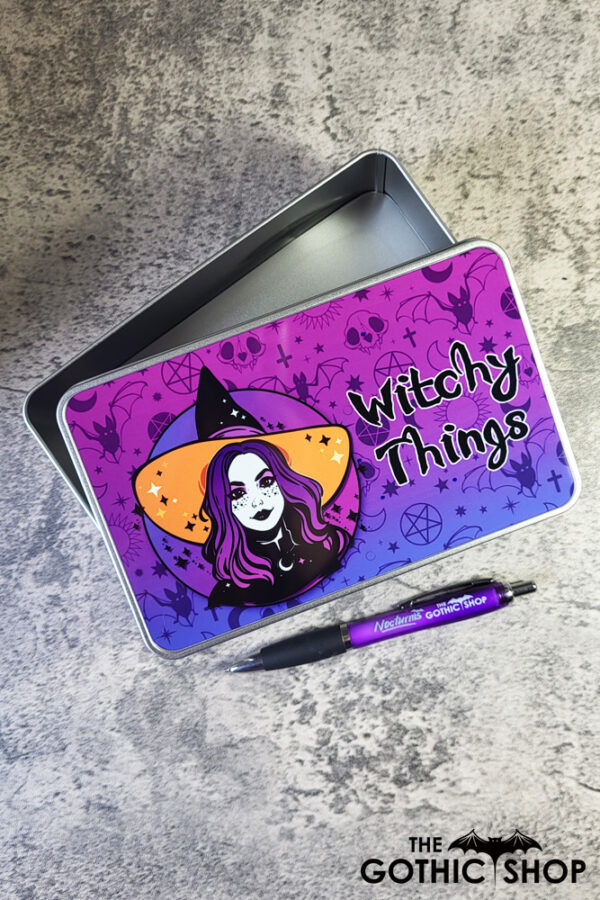Beatrice Witch Witchy Things Gothic Keepsake Rectangular Tin