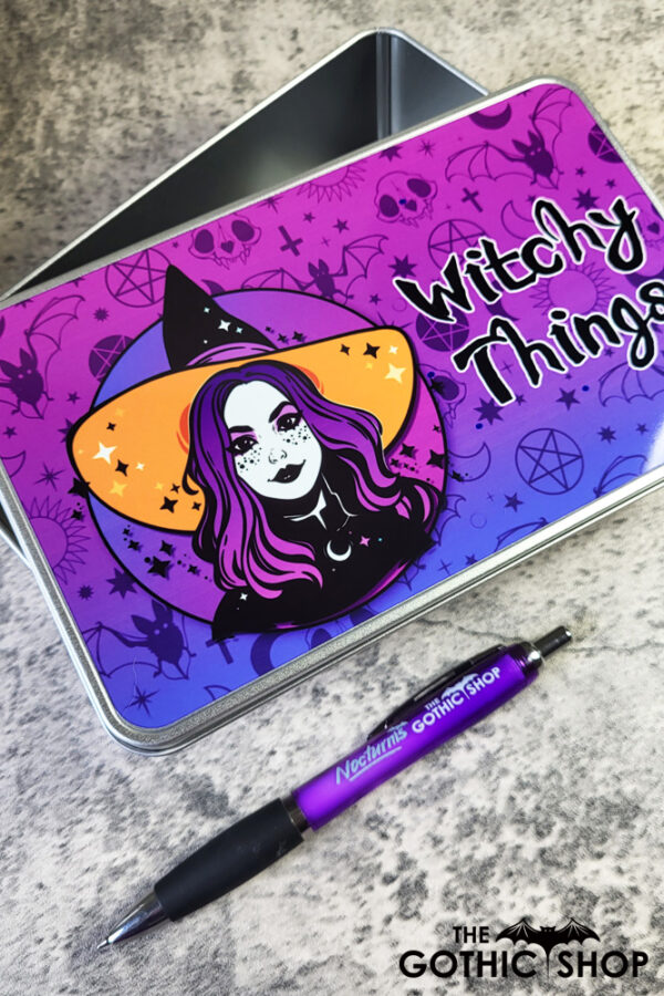 Beatrice Witch Witchy Things Gothic Keepsake Rectangular Tin