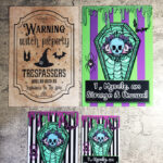 Witchy Gothic Metal Signs