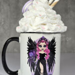 personalised customised dark angel ceramic mug