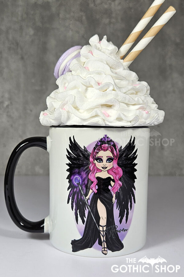 personalised customised dark angel ceramic mug