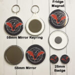 Red Flying Bat Alchemy Magic Seal Witchy Gothic Gifts