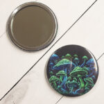 Trippy Mushrooms Gothic Compact Mirror