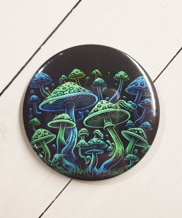 Trippy Mushrooms Gothic Compact Mirror