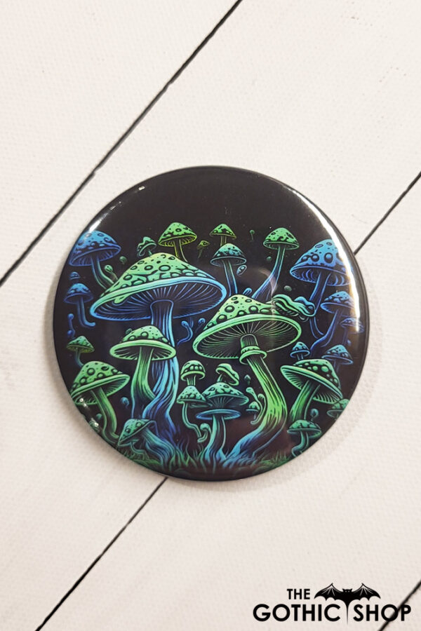Trippy Mushrooms Gothic Compact Mirror