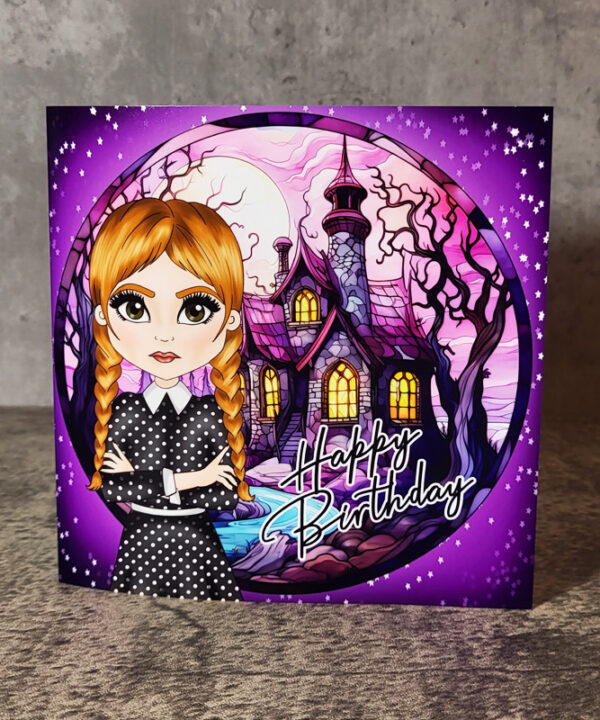 Willow Spooky House Gothic Birthday Greetings Card