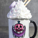 Jack-o'-Lantern Pumpkin Purple Moon Cobwebs Gothic Halloween Mug