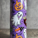 Ghost Carnival Icecreams Purple Gothic Skinny Tumbler