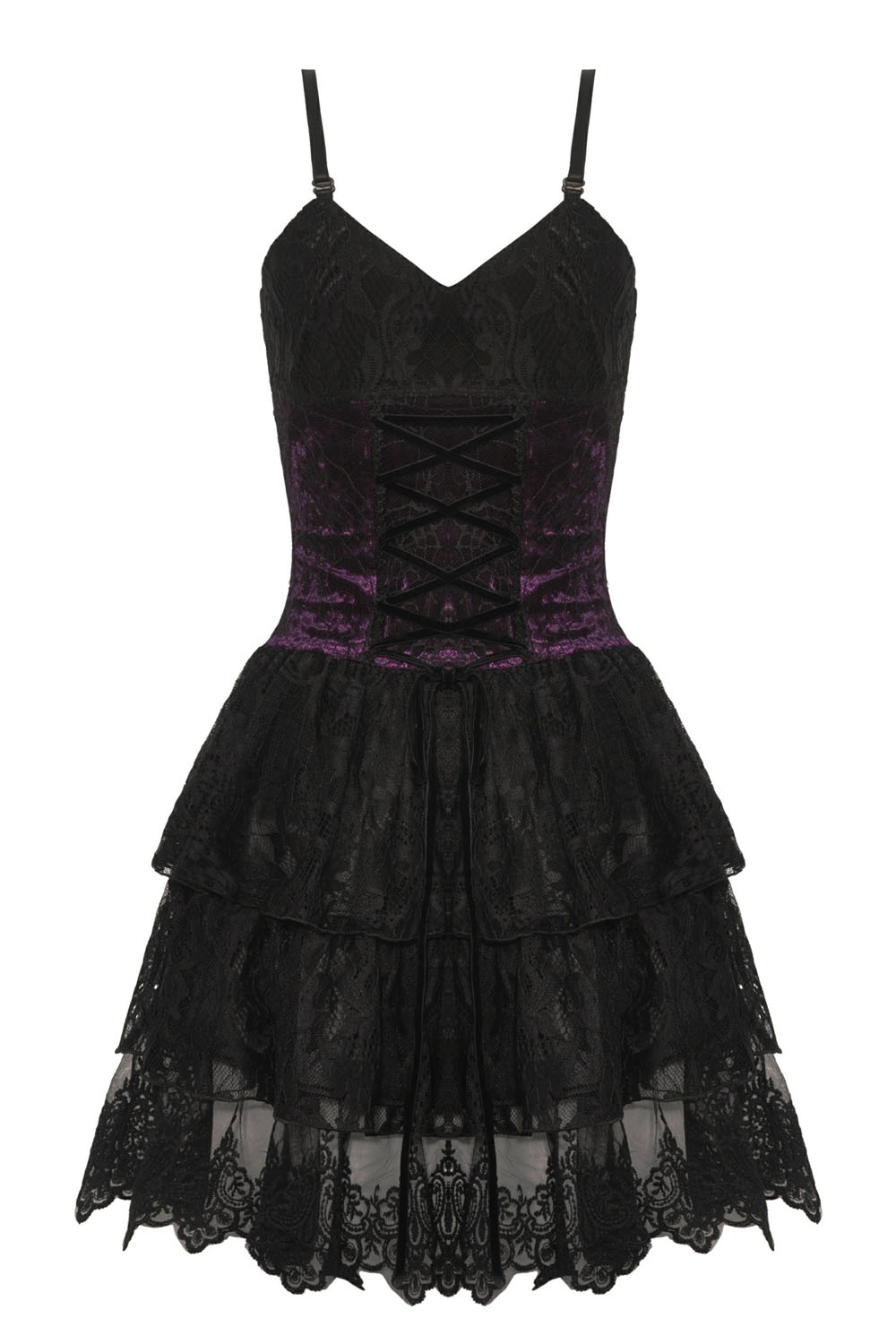 purple and black mini dress Dark in Love Oriana Velvet Lace Gothic Lolita - UK6 & UK8 ONLY PARENTCAT_GARMENT Color:#32-Sage Green How to Wear Long Sheath Style Fabric