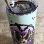 Spooky Eve Bat Pastel Gothic Halloween Skinny Tumbler