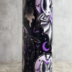 Spooky Eve Bat Black Gothic Halloween Skinny Tumbler