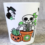 Spooky Gardeners Gothic Halloween Plant Pot