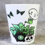 Spooky Gardeners Gothic Halloween Plant Pot