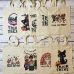 Halloween Trick or Treat Small Tote Bags