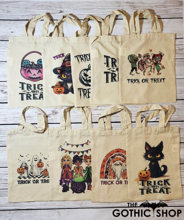 Halloween Trick or Treat Small Tote Bags