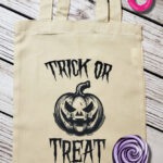 Jack o' Lantern Pumpkin Halloween Trick or Treat Small Tote Bag