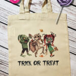 Zombies Halloween Trick or Treat Small Tote Bag