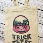 Jack o' Lantern Sweet Basket Halloween Trick or Treat Small Tote Bag