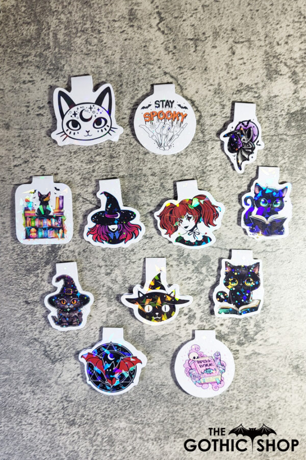 Gothic Witchy Magnetic Bookmarks