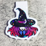 Aurora Witch Holographic Stars Gothic Witchy Magnetic Bookmark
