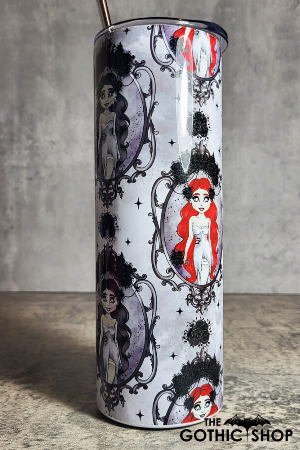 Zombie Bride Cameos Gothic Halloween Skinny Tumbler