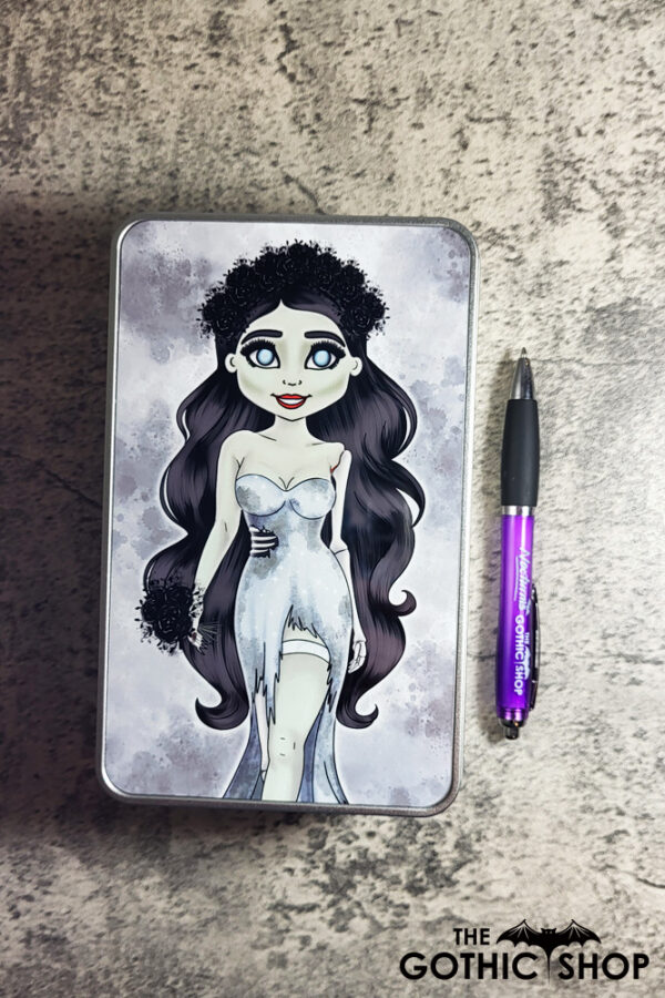 Zombie Bride Gothic Halloween Keepsake Rectangular Tin