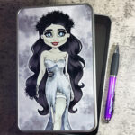 Zombie Bride Gothic Halloween Keepsake Rectangular Tin