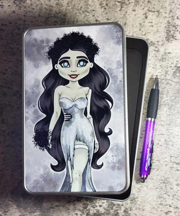 Zombie Bride Gothic Halloween Keepsake Rectangular Tin
