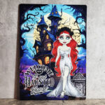 Zombie Bride Welcome Haunted House Gothic Halloween MEDIUM Metal Sign