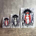 Zombie Bride Gothic Halloween MEDIUM Metal Sign