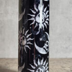 Sun Skull & Moon Skull Black Gothic Skinny Tumbler