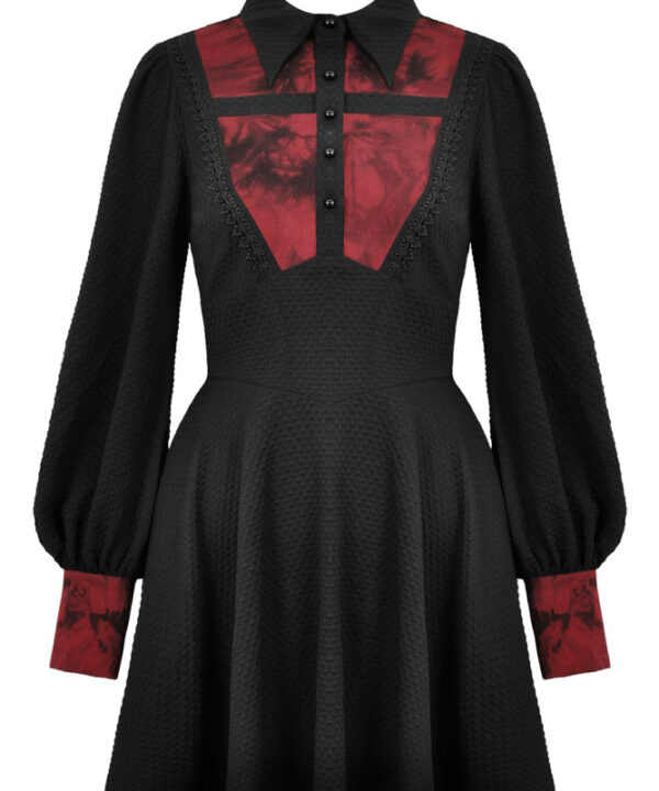 Dark in Love Blayre Bleeding Cross Black Red Gothic Mini Dress