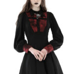 Dark in Love Blayre Bleeding Cross Black Red Gothic Mini Dress