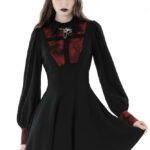 Dark in Love Blayre Bleeding Cross Black Red Gothic Mini Dress