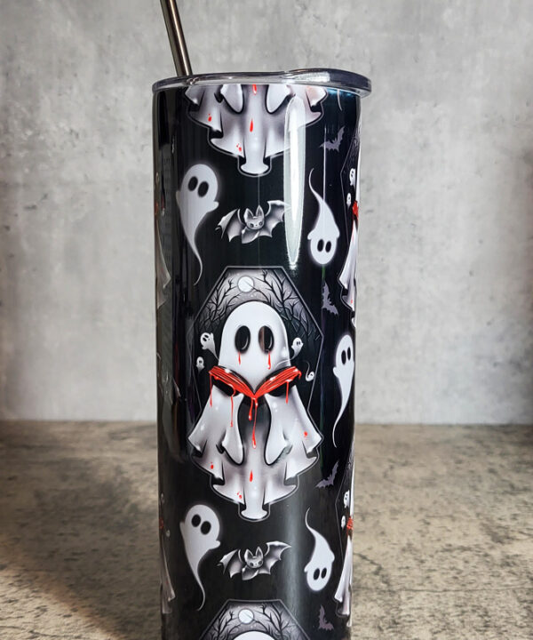 Spooky Stories Ghosts Gothic Halloween Skinny Tumbler