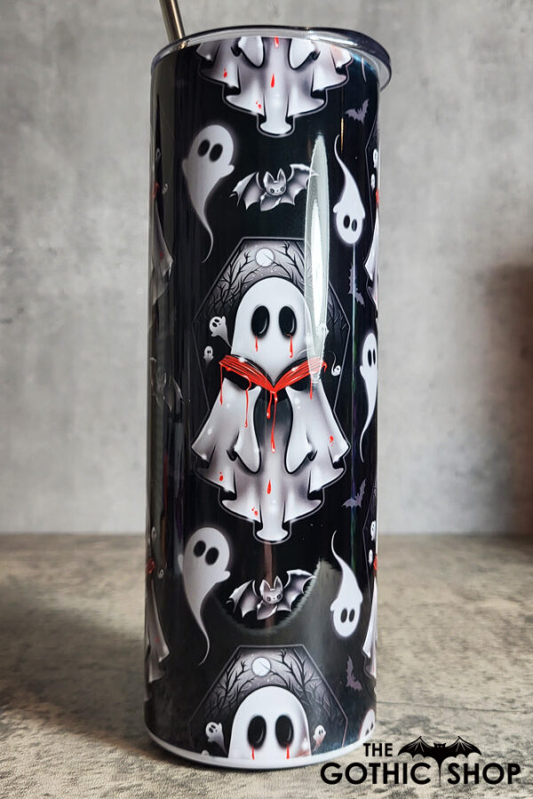 Spooky Stories Ghosts Gothic Halloween Skinny Tumbler