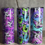 Zombie Gothic Halloween Skinny Tumbler