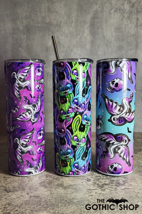 Zombie Gothic Halloween Skinny Tumbler