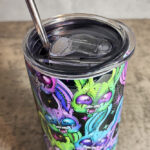 RabZombie Bunny Gothic Halloween Skinny Tumbler