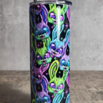 RabZombie Bunny Gothic Halloween Skinny Tumbler