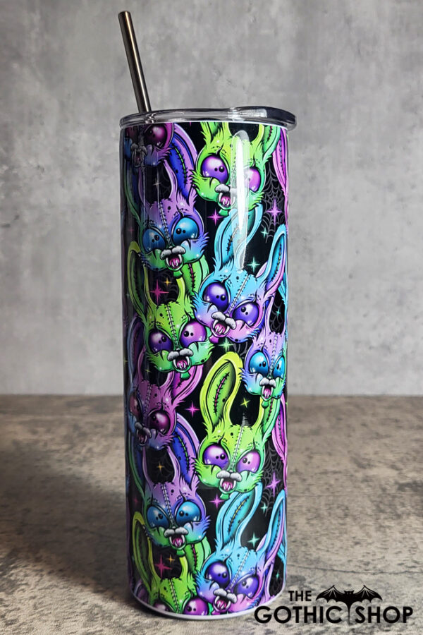 RabZombie Bunny Gothic Halloween Skinny Tumbler