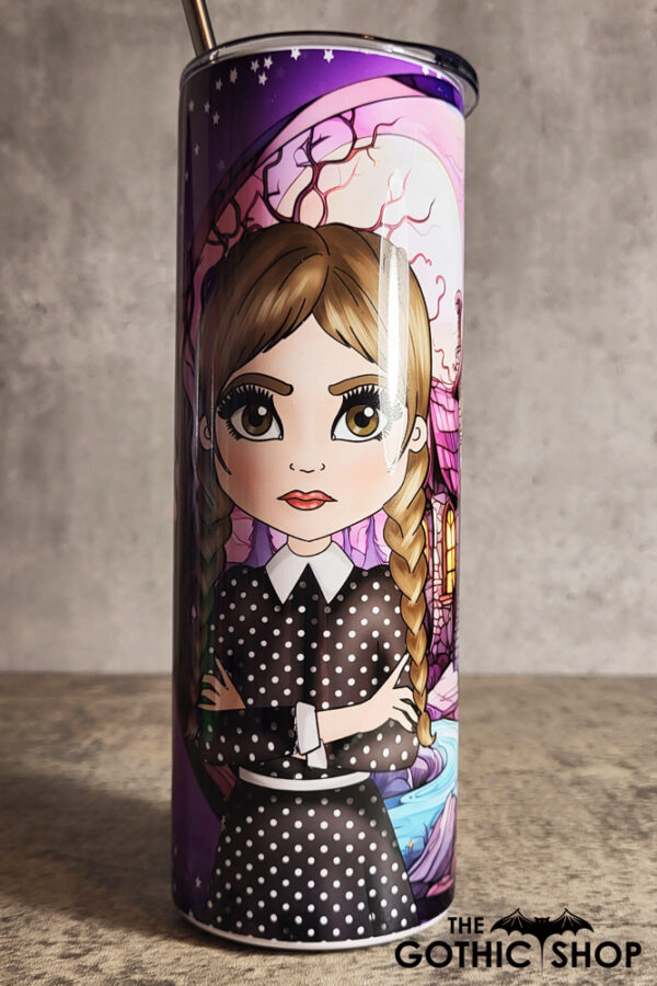 Willow Goth Girl Spooky House Gothic Halloween Skinny Tumbler