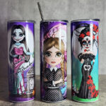 Gothic Halloween Skinny Tumbler