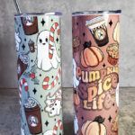 Spooky Ghosts Skinny Tumbler