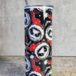 Nightmare Santa Skellington Christmas Skinny Tumbler